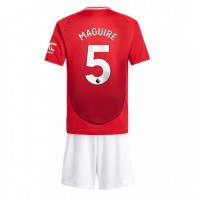 Dres Manchester United Harry Maguire #5 Domáci pre deti 2024-25 Krátky Rukáv (+ trenírky)